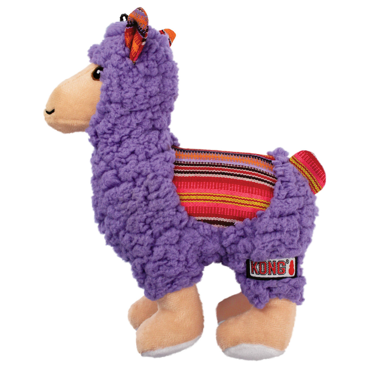 KONG Sherps Llama soft plush dog toy, medium