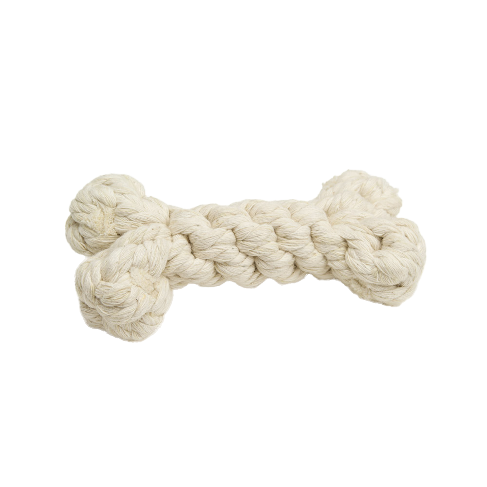 Great & Small 100% Cotton Rope Bone – 12cm Dog Toy