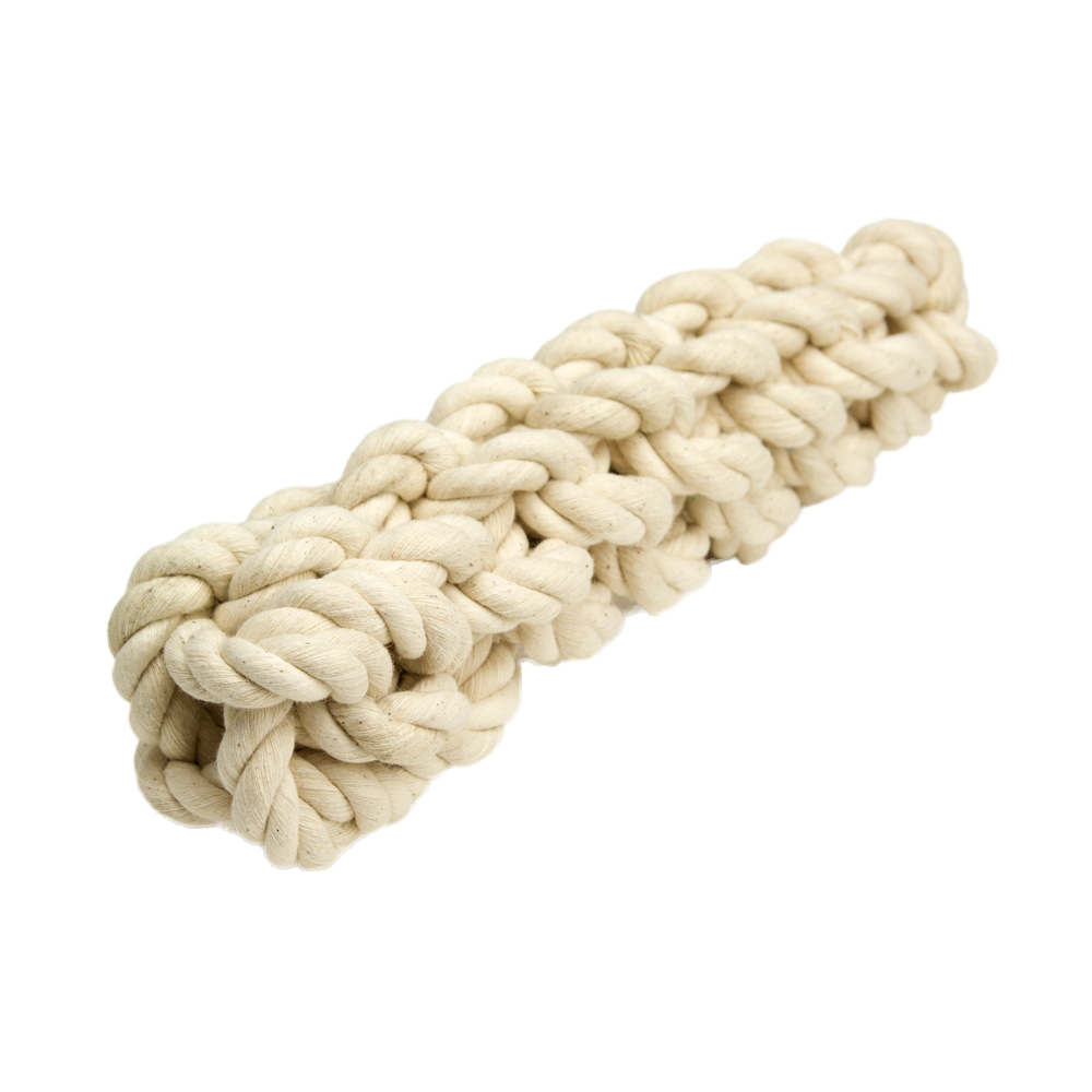 Great & Small 100% Cotton Knotted Rope Baton – 25cm Dog Toy