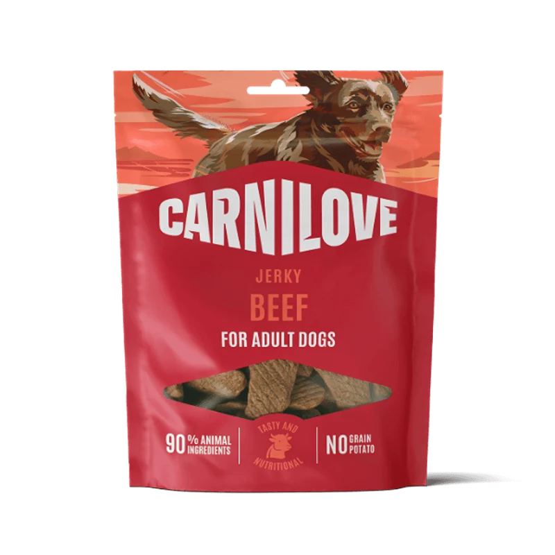 Carnilove Beef Fillet Grain-Free Jerky Dog Treats for Adult Dogs 100g