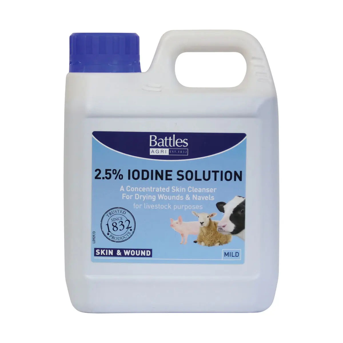 Battles 2.5% Iodine Solution – 1 Litre