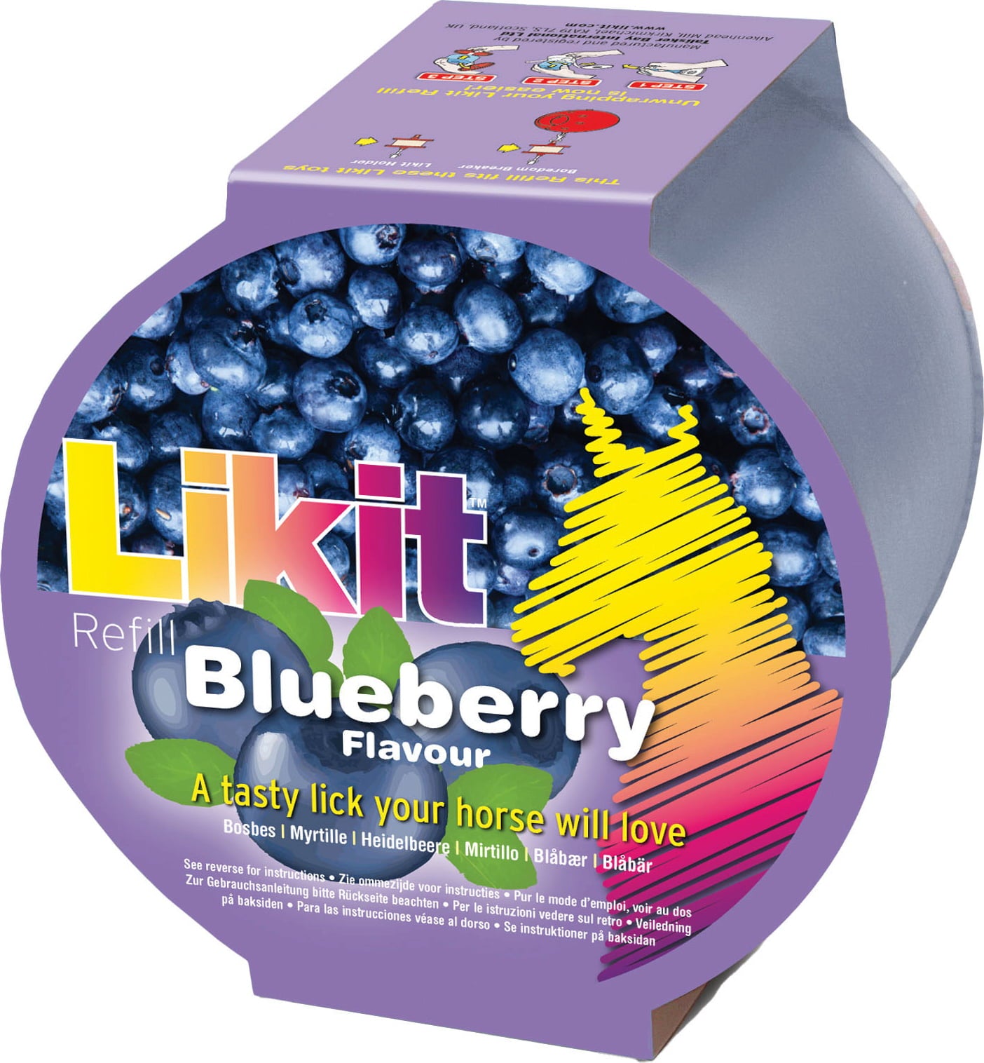 Likit Blueberry Refill – Flavoured Horse & Pony Boredom-Breaker Treat 650g