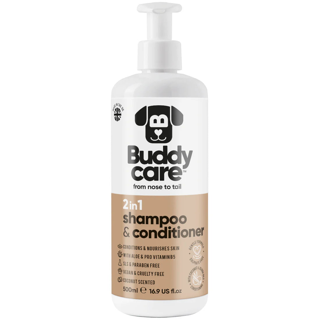 Buddycare Coconut Dog Shampoo & Conditioner – 500ml
