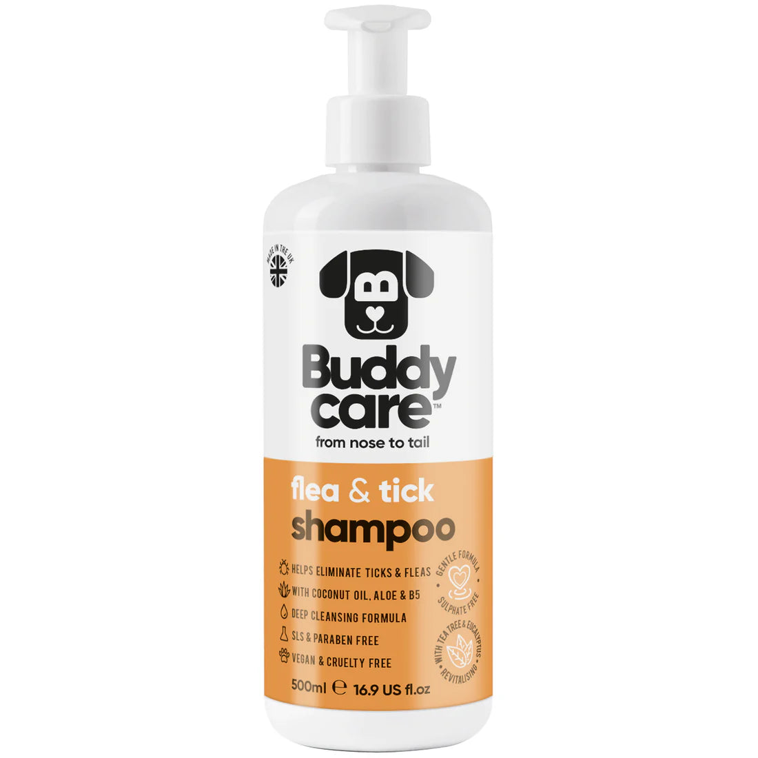 Buddycare Flea & Tick Dog Shampoo – 500ml