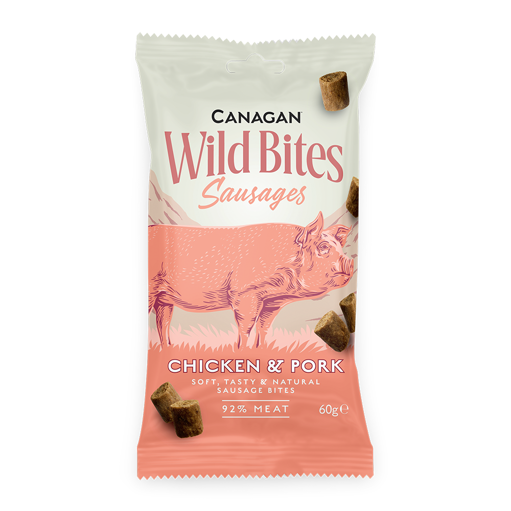 Canagan Wild Bites Chicken & Pork Treats For Dogs 60g