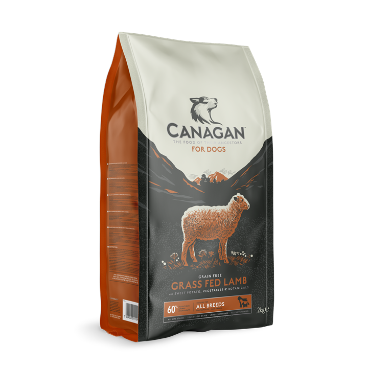 Canagan Grass Fed Lamb Dry Dog Food for Puppies & Adults 6kg