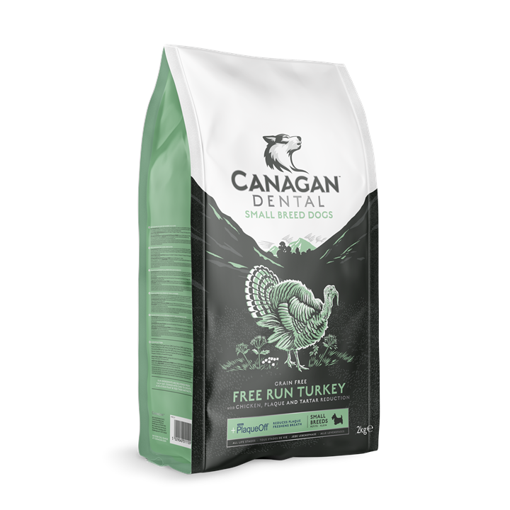 Canagan Small Breed Dental Dry Dog Food Free Run Turkey for Puppies and Adults 6kg