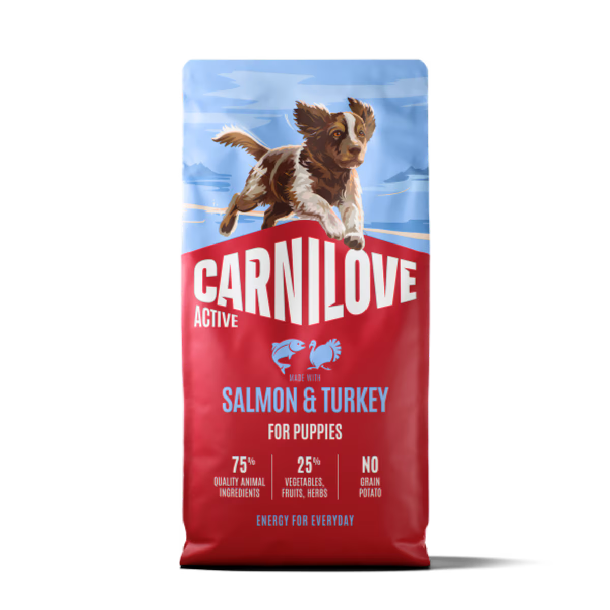 Carnilove Active Salmon & Turkey Grain-Free Dry Puppy Food for All Breeds 1.5kg