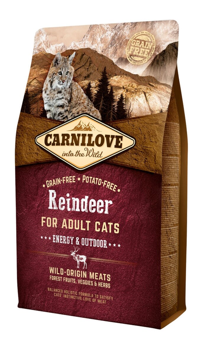 Carnilove Reindeer Adult Cat Food – Grain-Free Energy & Outdoor Formula (2kg)