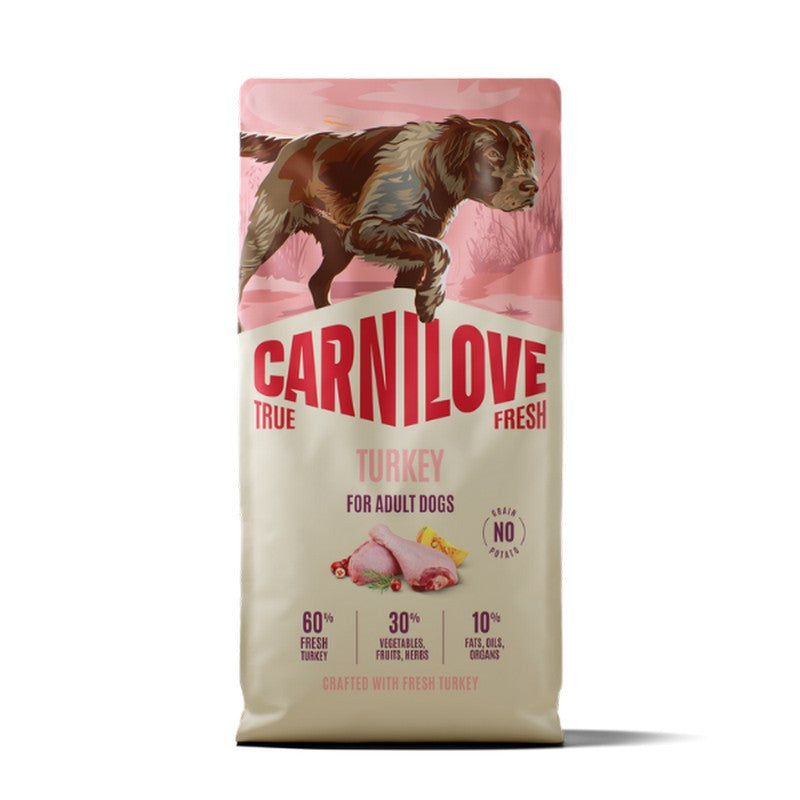 Carnilove True Fresh Turkey Grain-Free Dry Dog Food for Adult Dogs 1.5kg