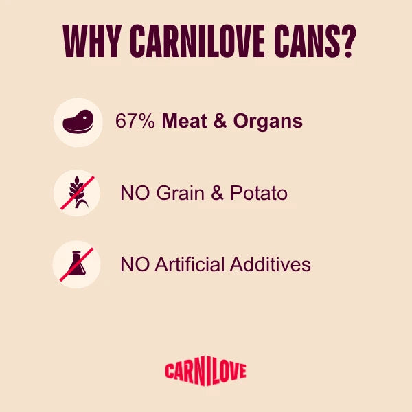 Carnilove Turkey, Reindeer & Wild Boar Complete Wet Dog Food Can 400g
