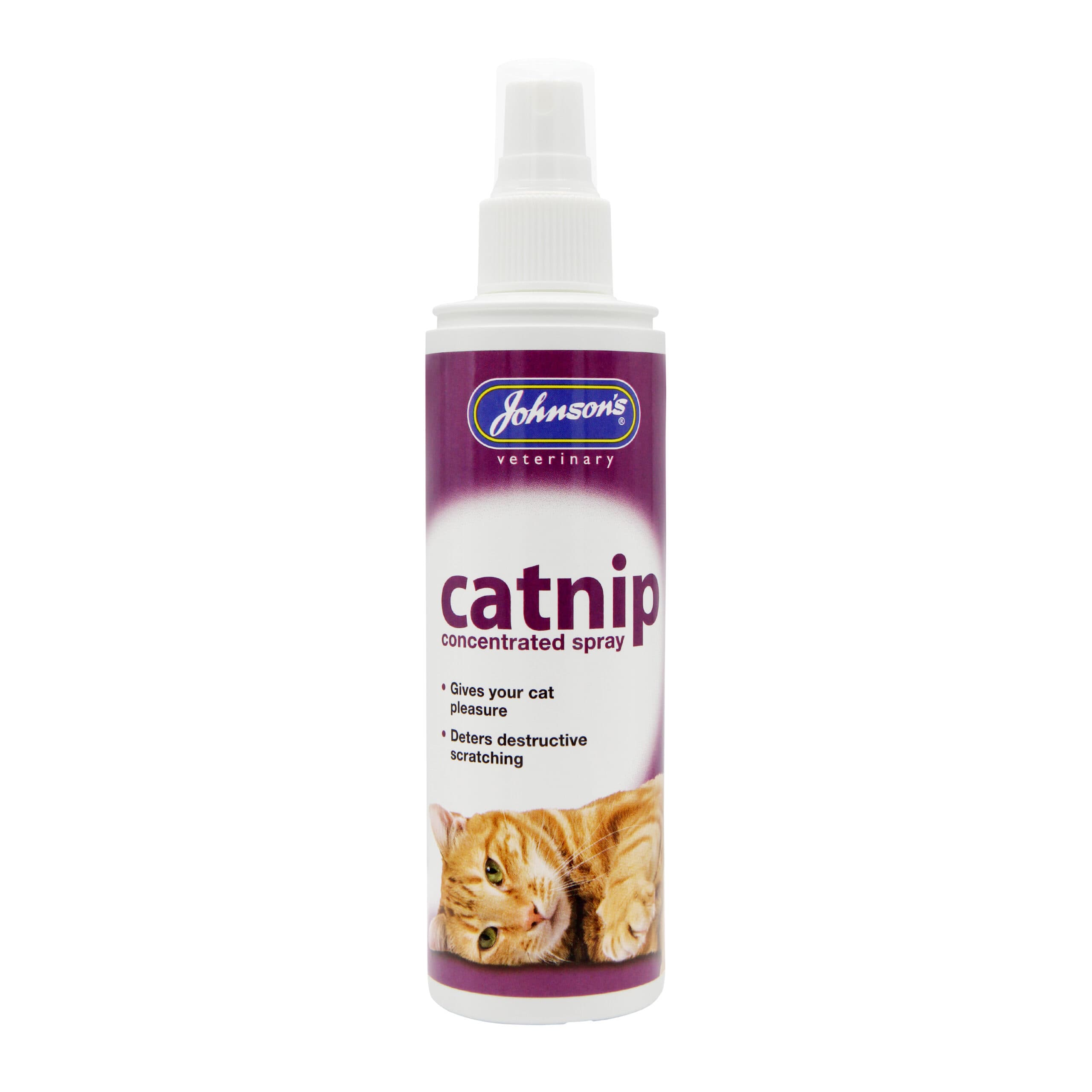 Johnson's Veterinary Catnip Spray – 150ml Pump Spray for Cat Toys