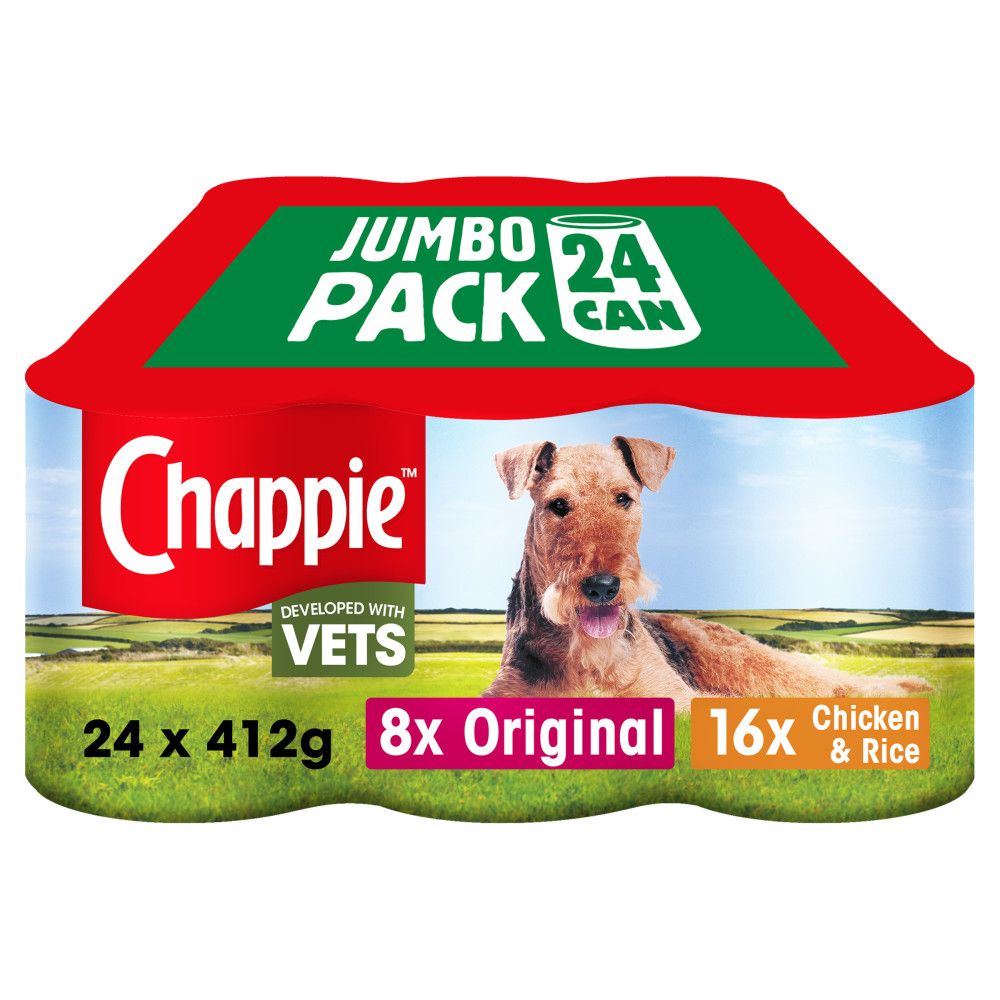 Chappie Dog Tins Favourites 24 x 412g