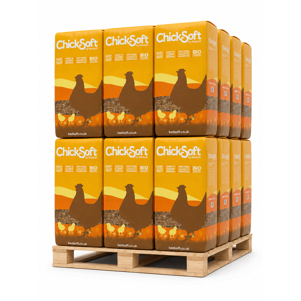 24 x Pallet of Chicksoft Poultry Bedding – 16kg