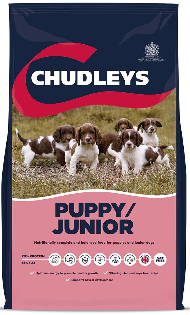 Chudleys Puppy/Junior – Hypoallergenic Dry Puppy Food Rich in Chicken and Duck, 12 kg