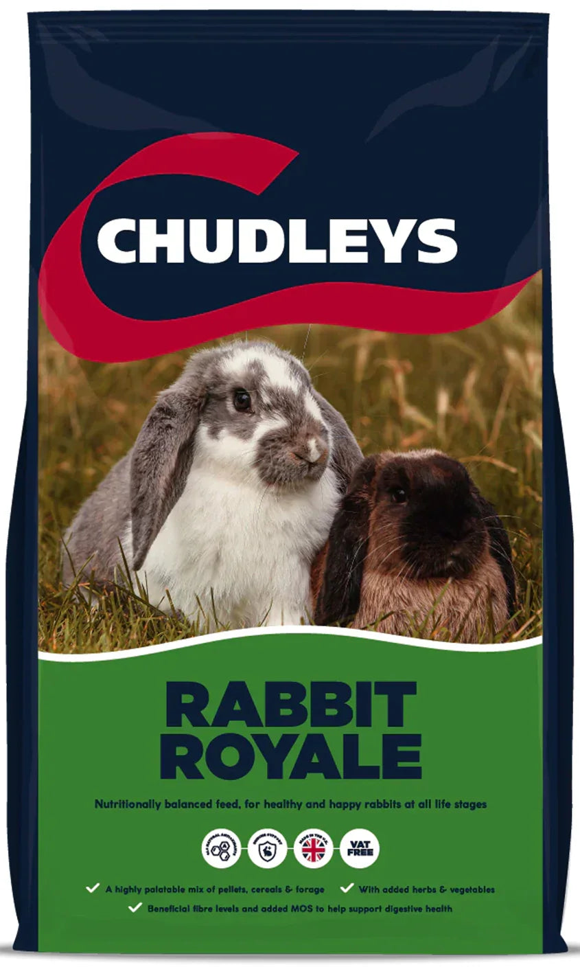 Chudleys Rabbit Royale Food 14kg – Complete Balanced Mix for Rabbits
