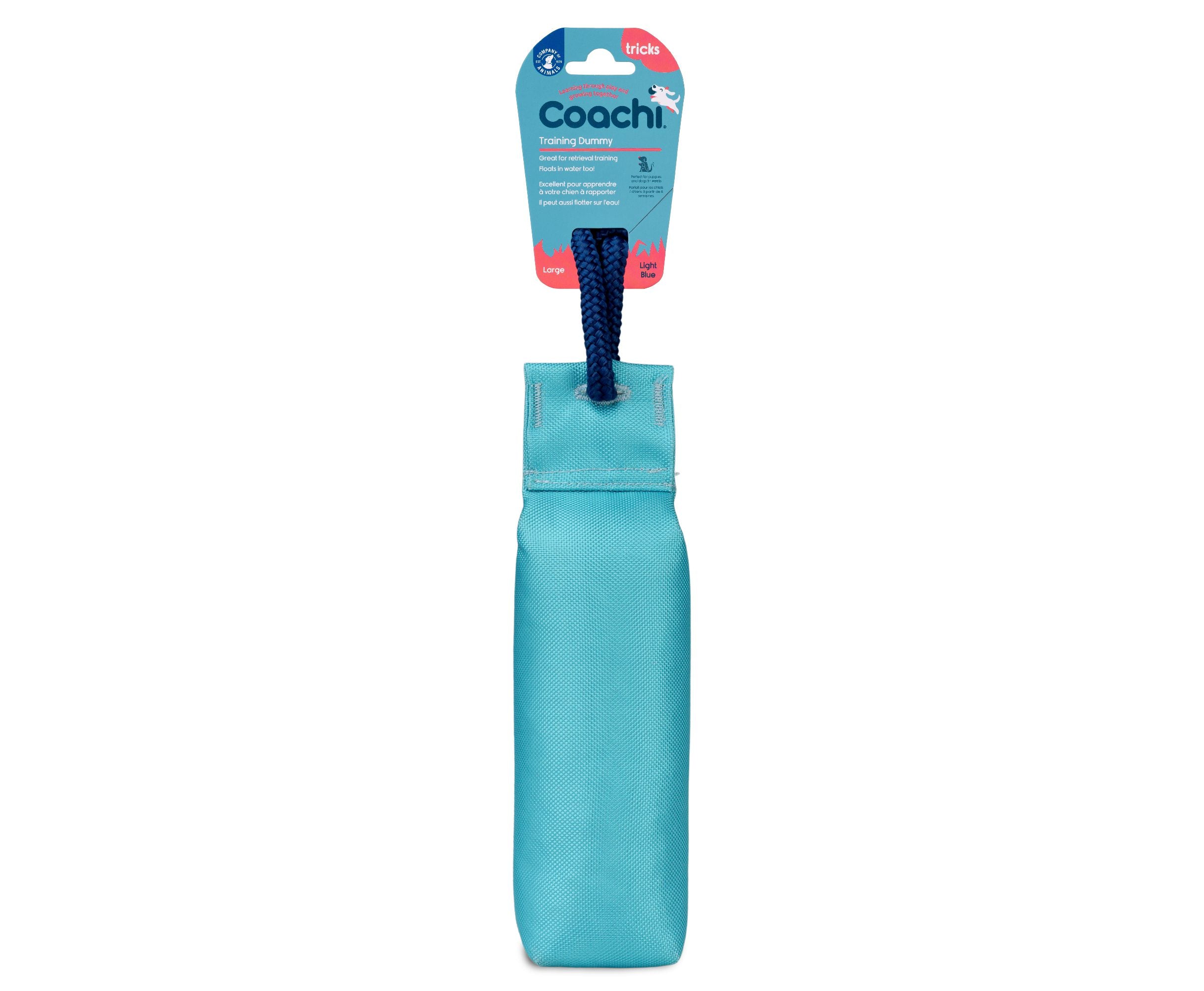 Coachi Training Dummy, large, shown with its packaging