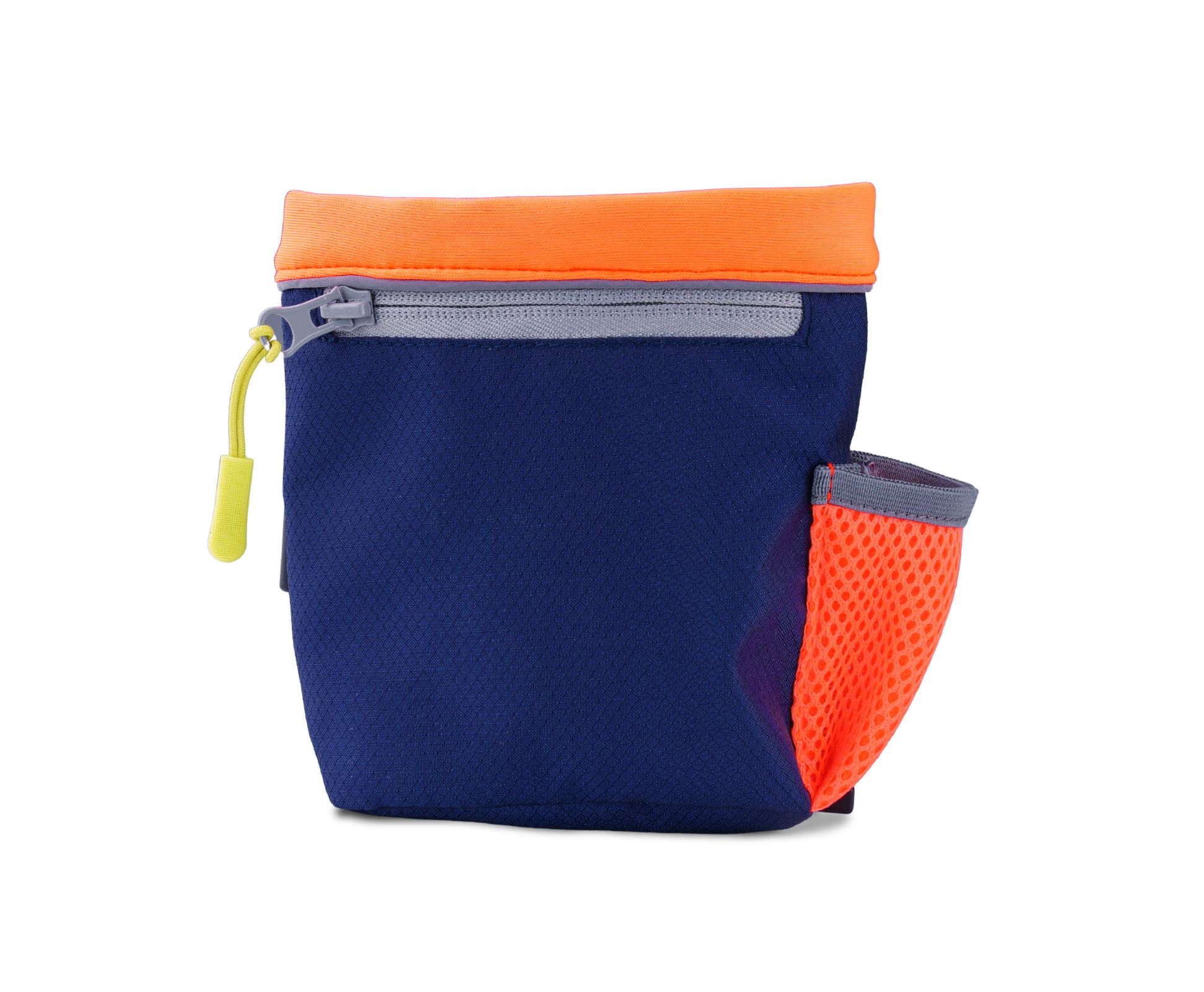 Coachi Train & Treat Bag dog treat pouch in navy and coral