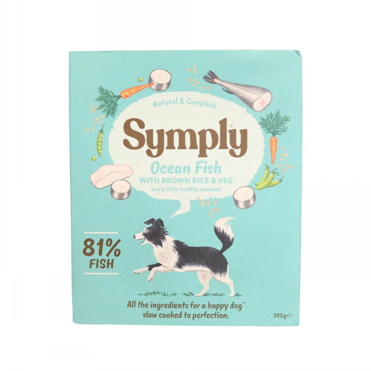 Symply Dog Tray Ocean Fish Rice Veg Wet Dog Food Grain Free Meal