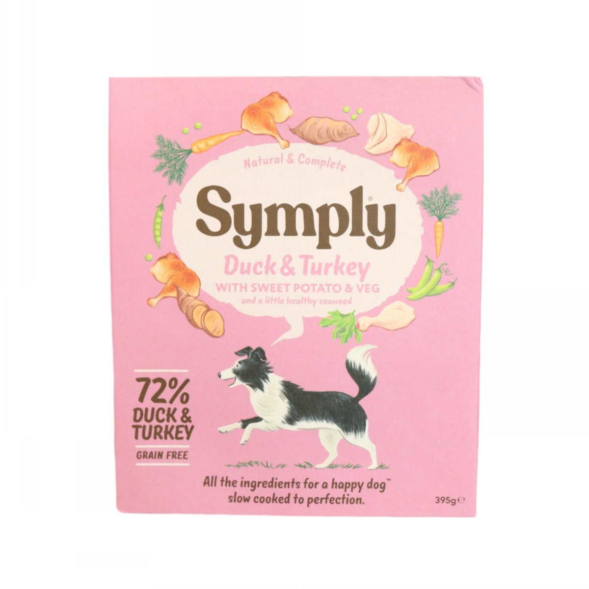 Symply Dog Tray Duck Turkey Wet Dog Food Natural Grain Free Complete Meal