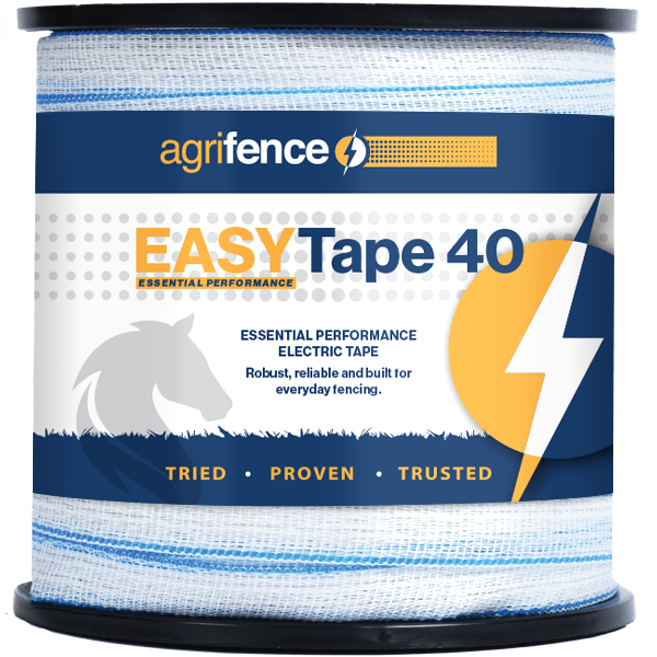 Agrifence Easytape 40mm x 200m White Polytape