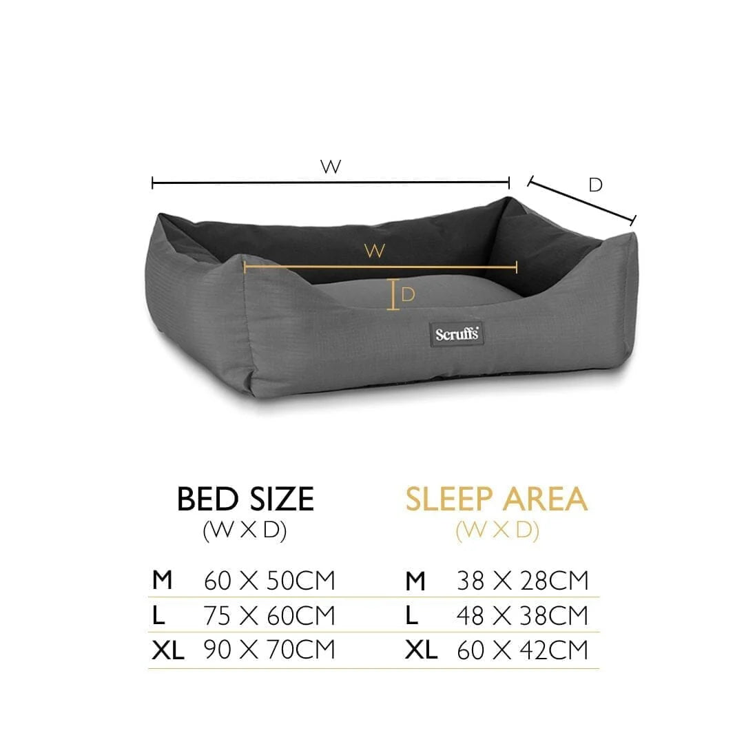 Scruffs Expedition Box Bed Large – Rose Quartz 75cm x 60cm