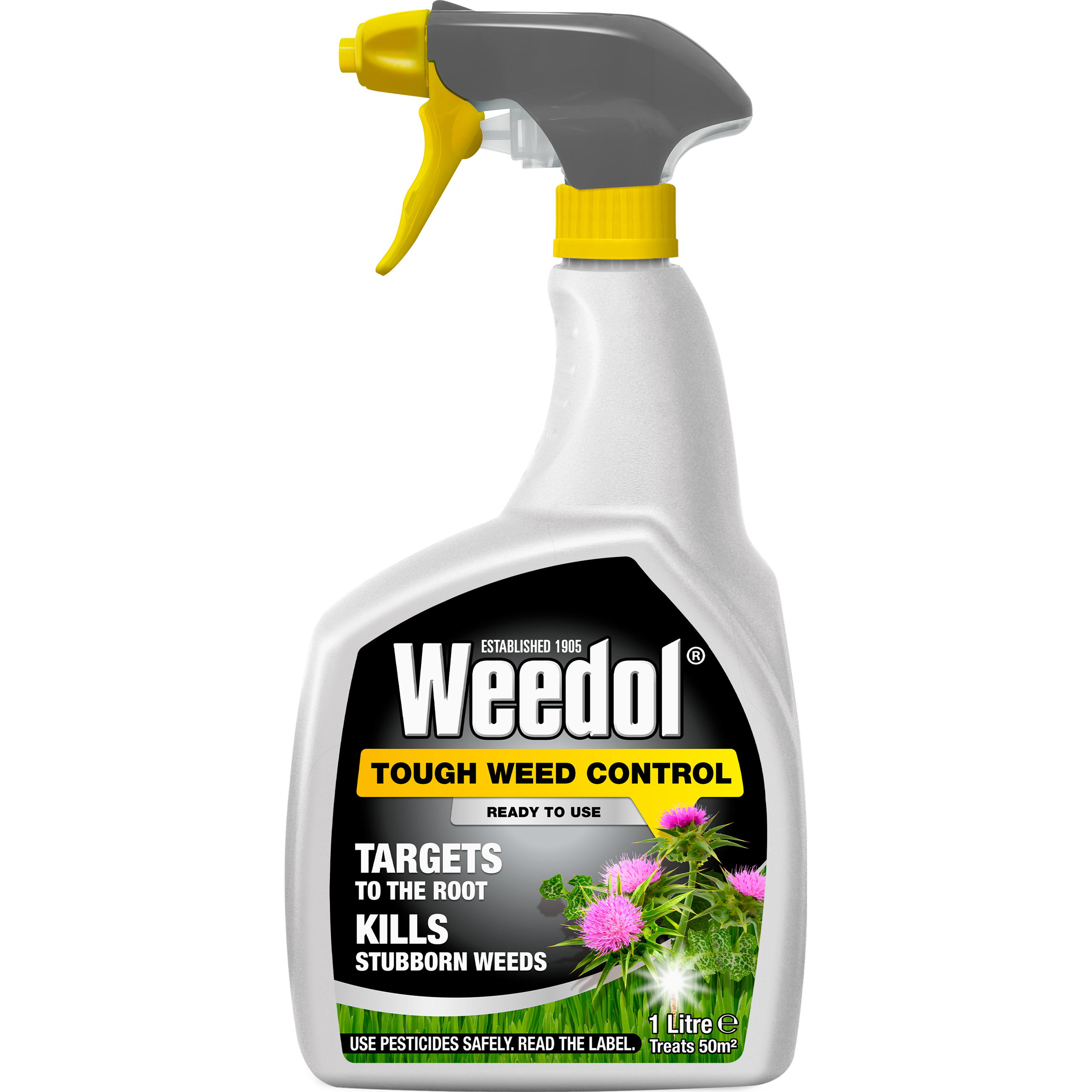 Weedol Tough Weedkiller – 1 Litre Ready to Use, for Paths & Patios