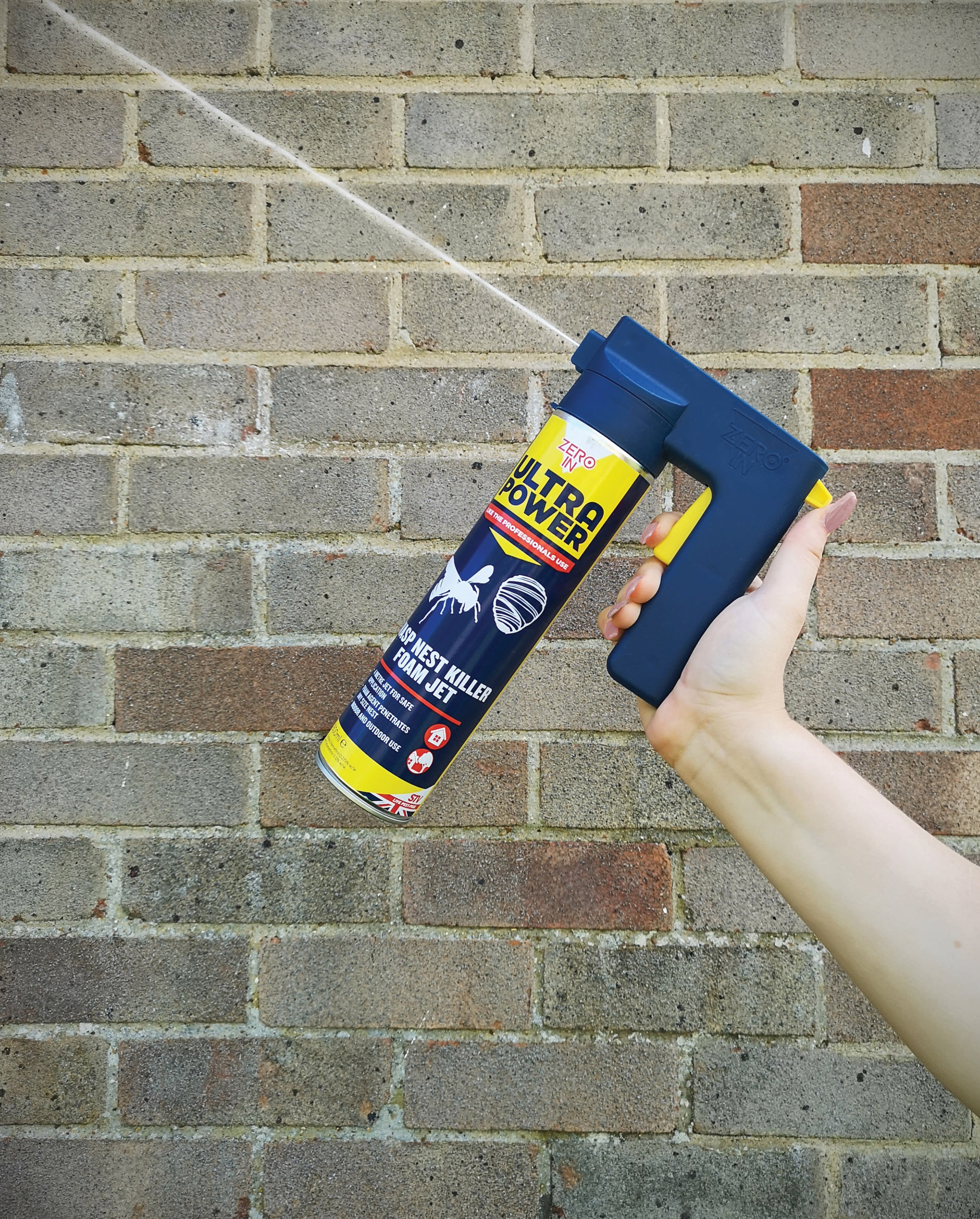 STV Zero In Ultra Power Wasp Nest Killer Foam – 600ml, 4m Jet Spray