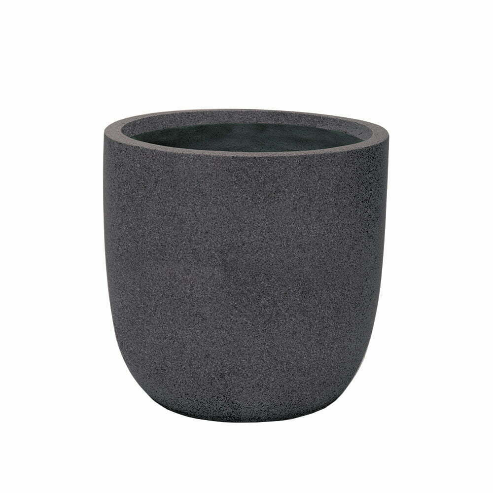 Granito Black Egg Pot 25cm