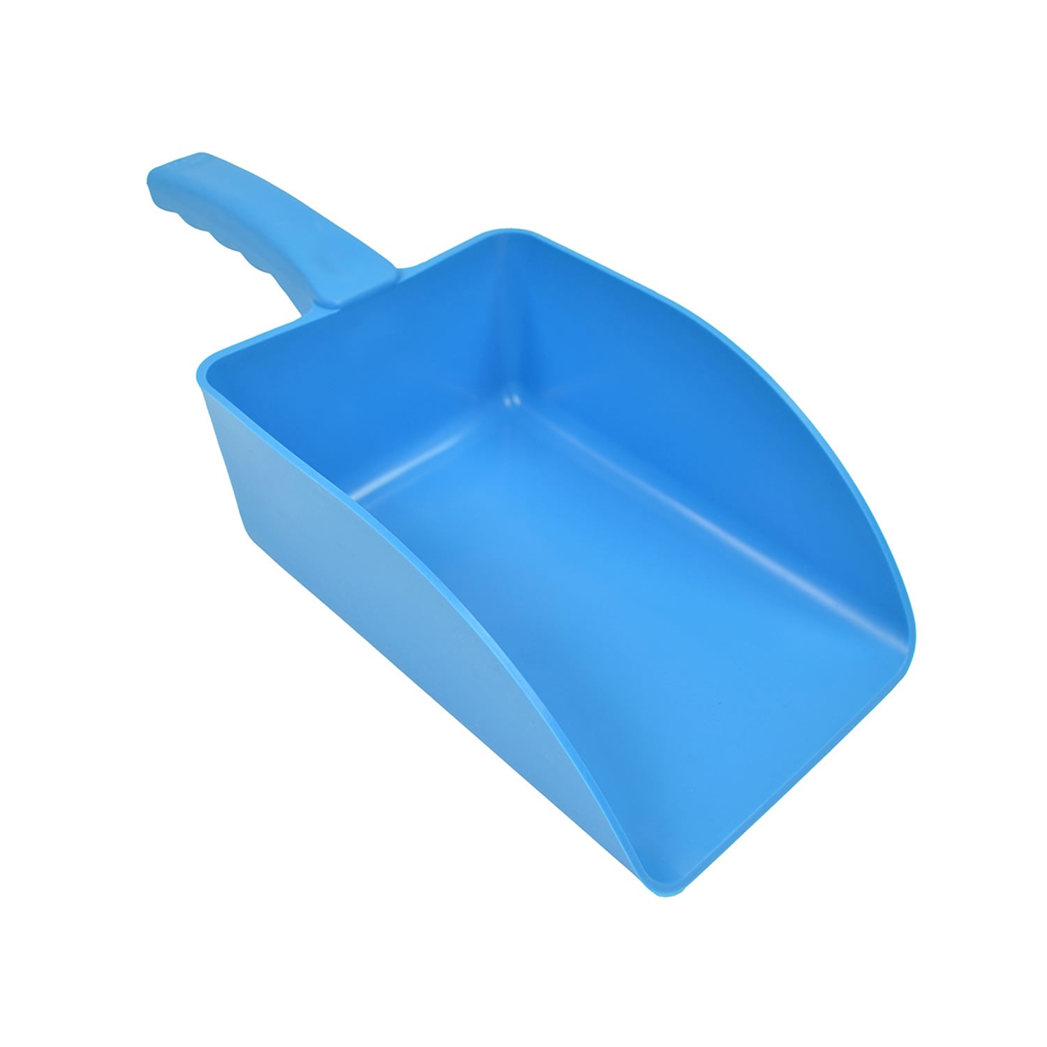 Harold Moore Hand Scoop – Small Blue, One-Piece Feed Scoop