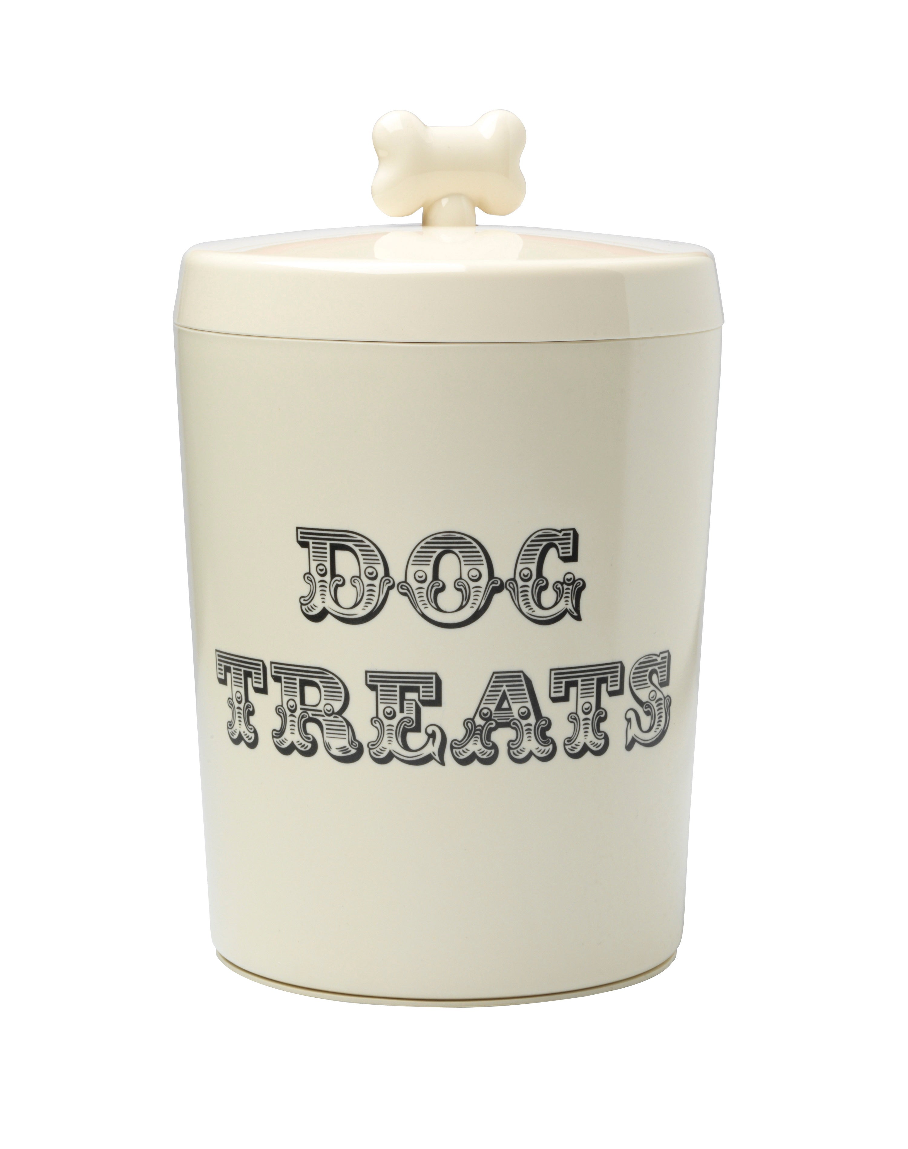 House of Paws Country Kitchen Treat Jar – Cream Melamine Dog Treat Storage