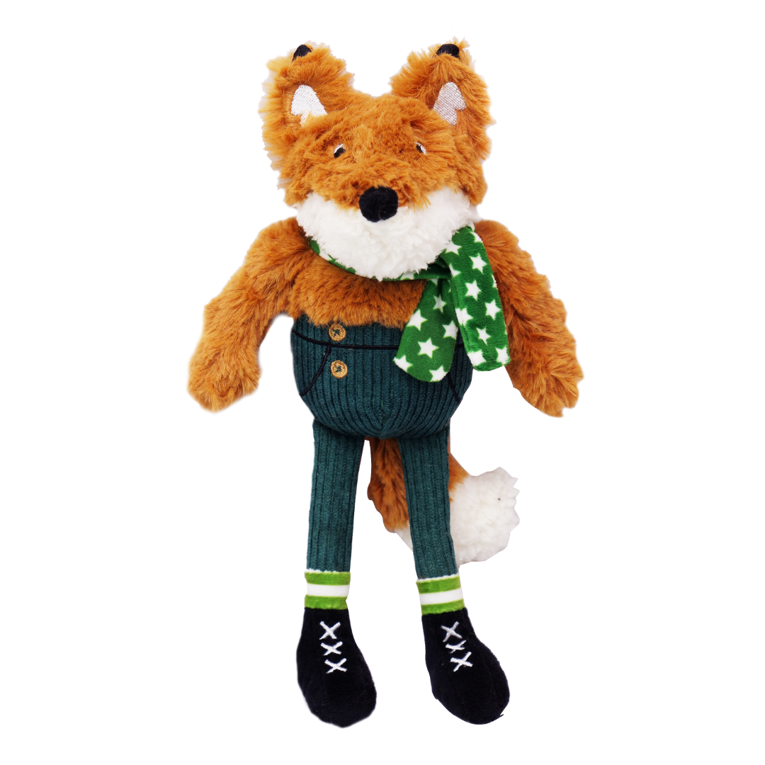 House of Paws Star Fox Dog Toy – 27cm Christmas Plush Squeaky Toy