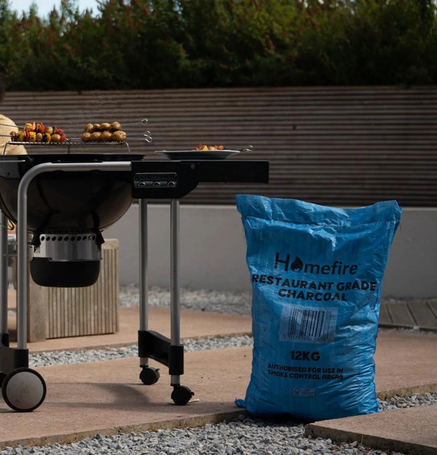 Homefire Restaurant Grade Lumpwood Charcoal 12kg - Premium Natural BBQ Coal for High Heat Cooking