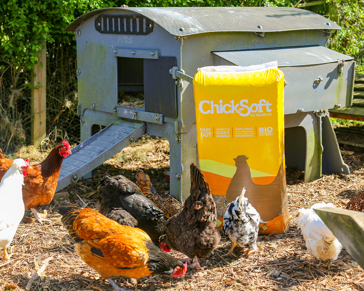 Chicksoft Poultry Bedding – Premium Soft Wheat Straw Bedding for Healthy, Comfortable Chickens 16kg