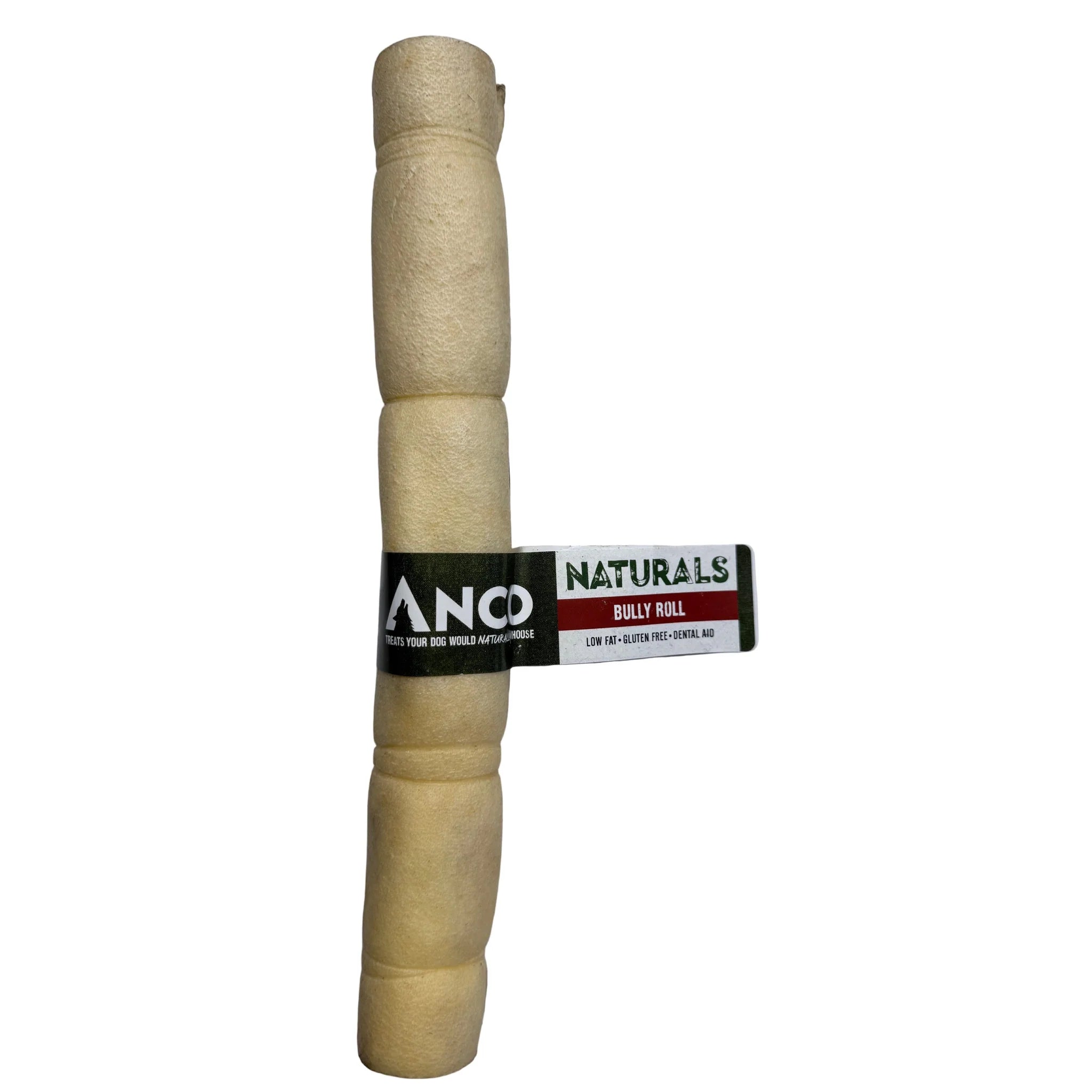 Anco Naturals Bully Roll Large Dog Treats – 100% Beef Tough Chew