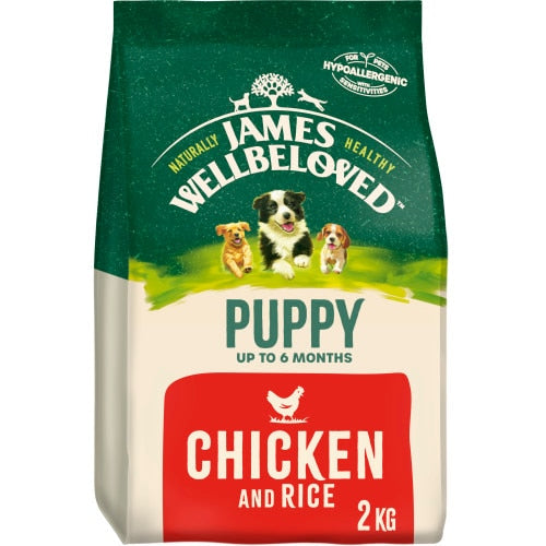 James Wellbeloved Puppy Chicken & Rice – 2kg Hypoallergenic Dry Dog Food