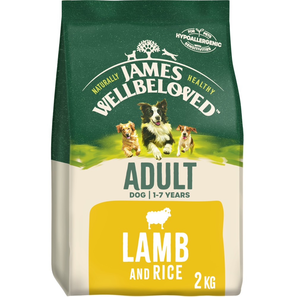 James Wellbeloved Adult Lamb & Rice – 2kg Hypoallergenic Dry Dog Food