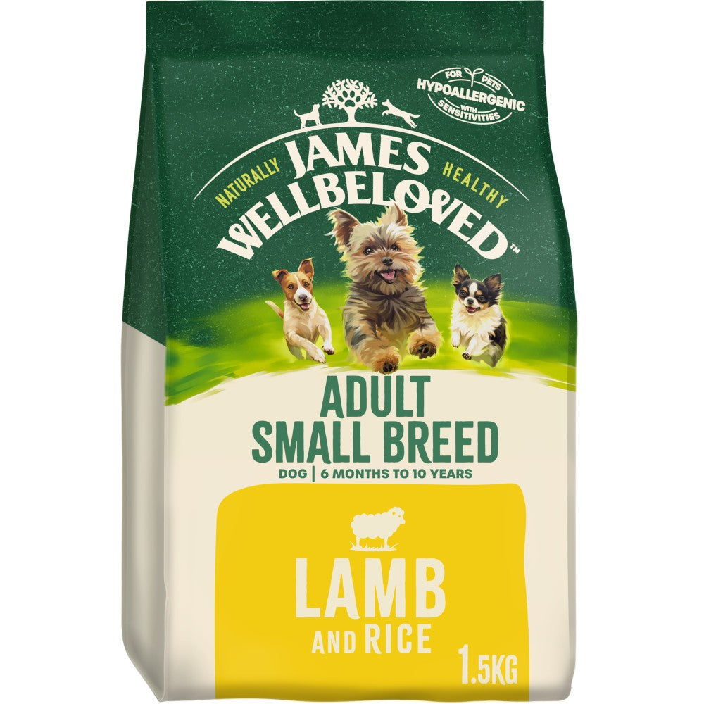 James Wellbeloved Small Breed Adult Lamb & Rice – 1.5kg Dry Dog Food