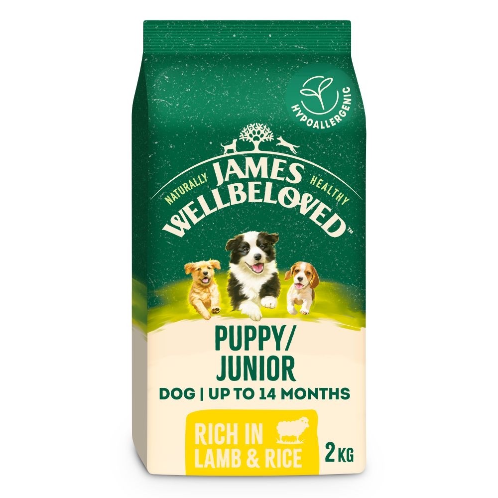 James Wellbeloved Puppy Lamb & Rice – 2kg Hypoallergenic Dry Dog Food