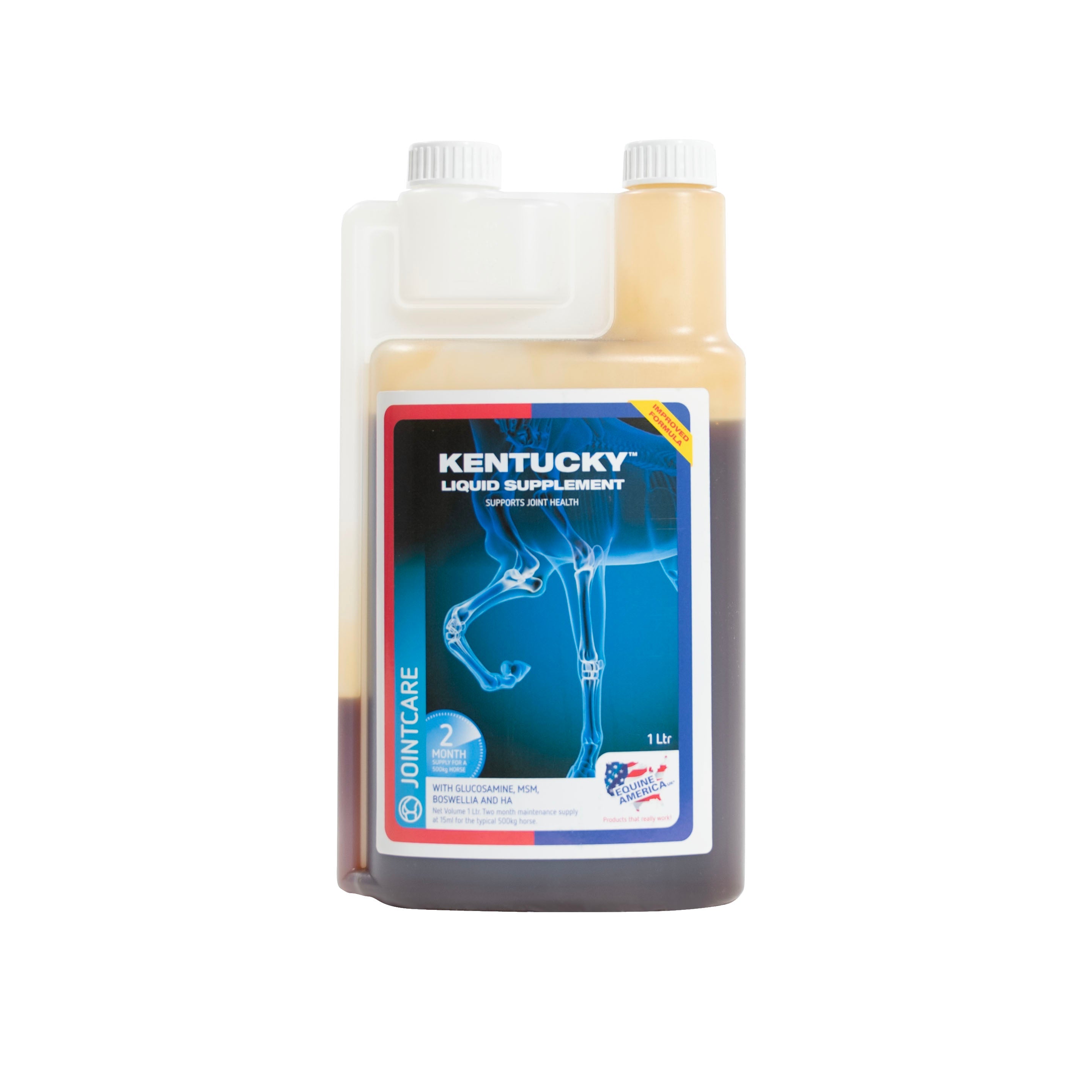 Equine America Kentucky Liquid joint supplement for horses, 1 litre bottle