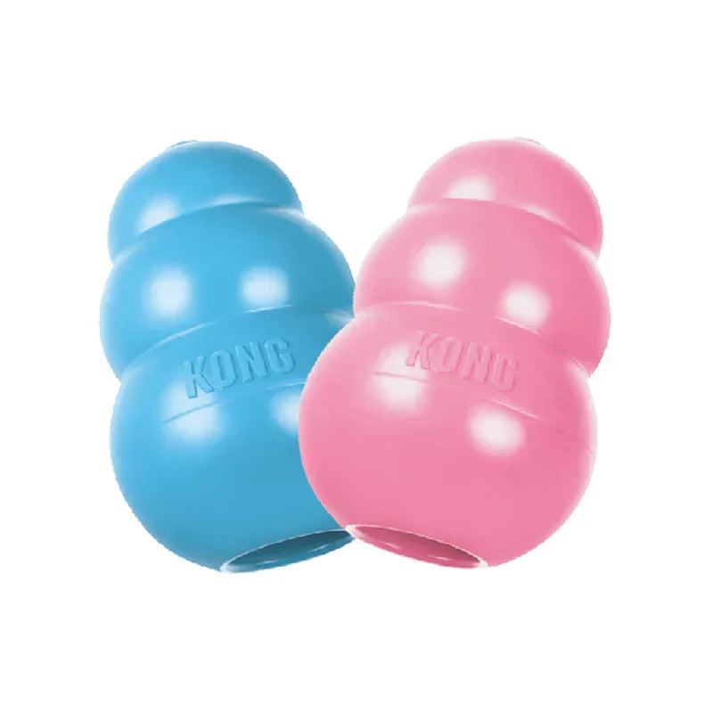 KONG Puppy Classic Dog Toy  XSMALL PINK/BLUE