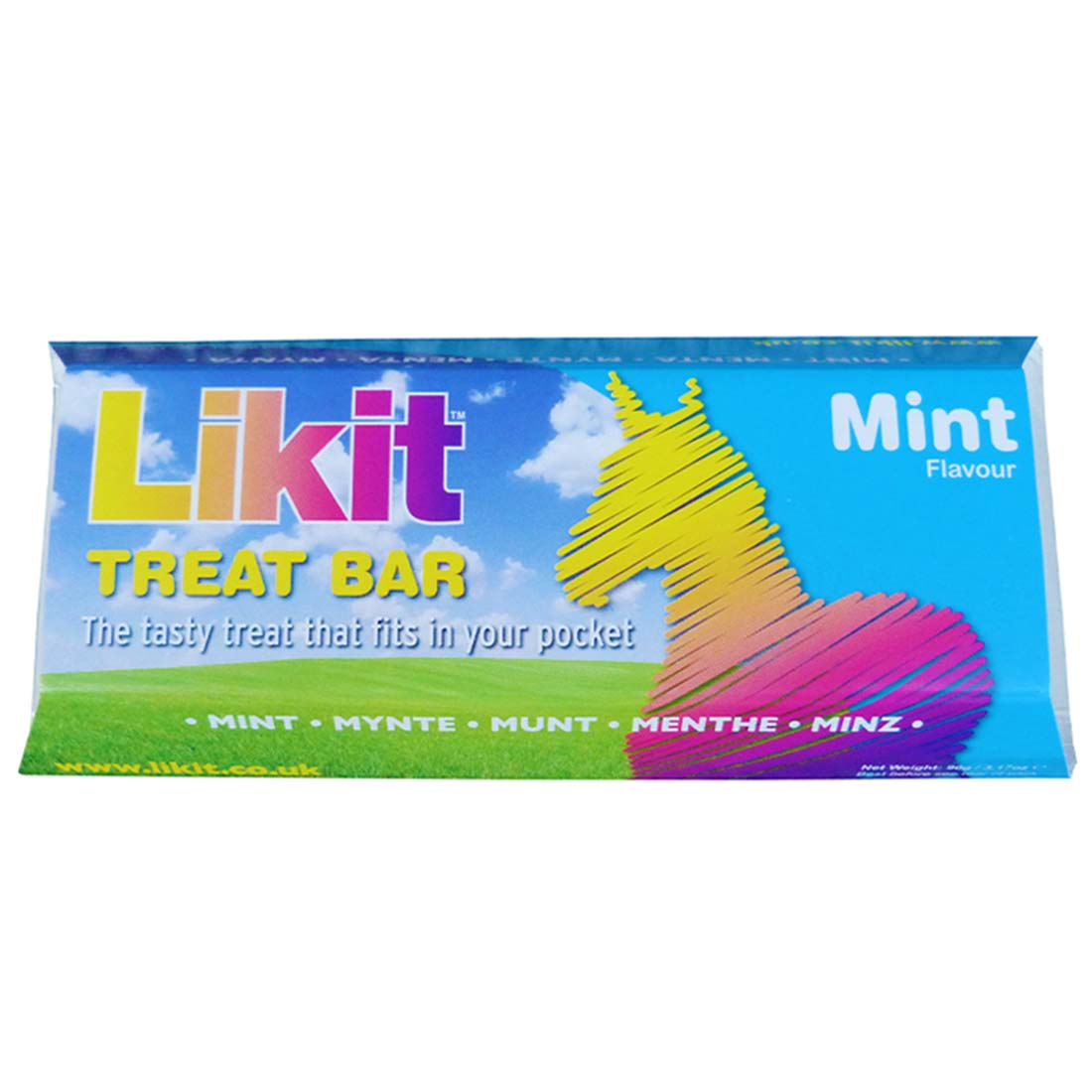 Likit Treat Bar Mint Horse Lick Refill Snack Natural Horse Treat Block 90g