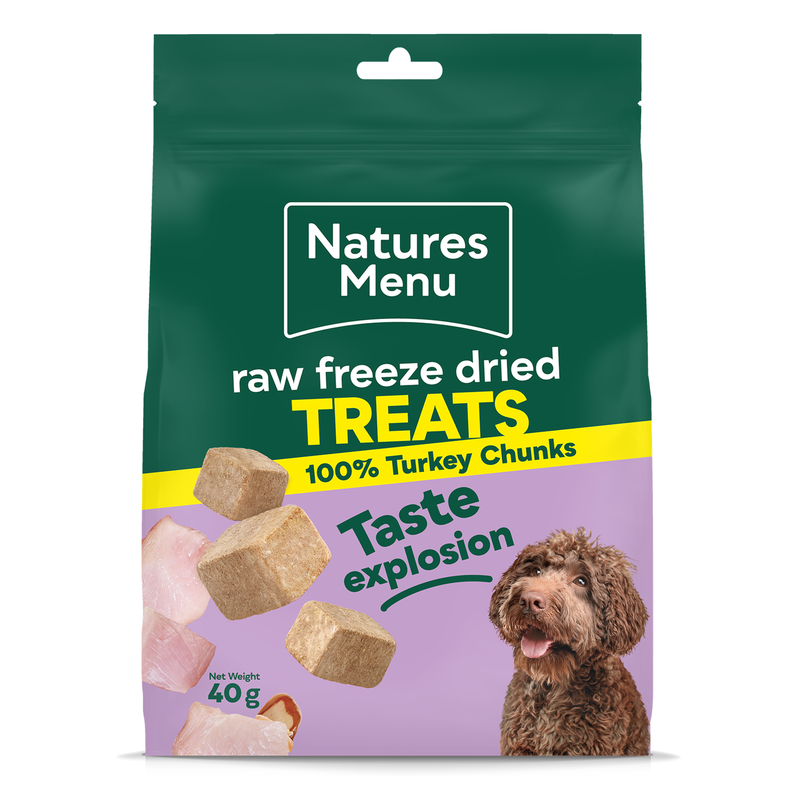 Natures Menu Freeze Dried Chunks - Turkey, 40g