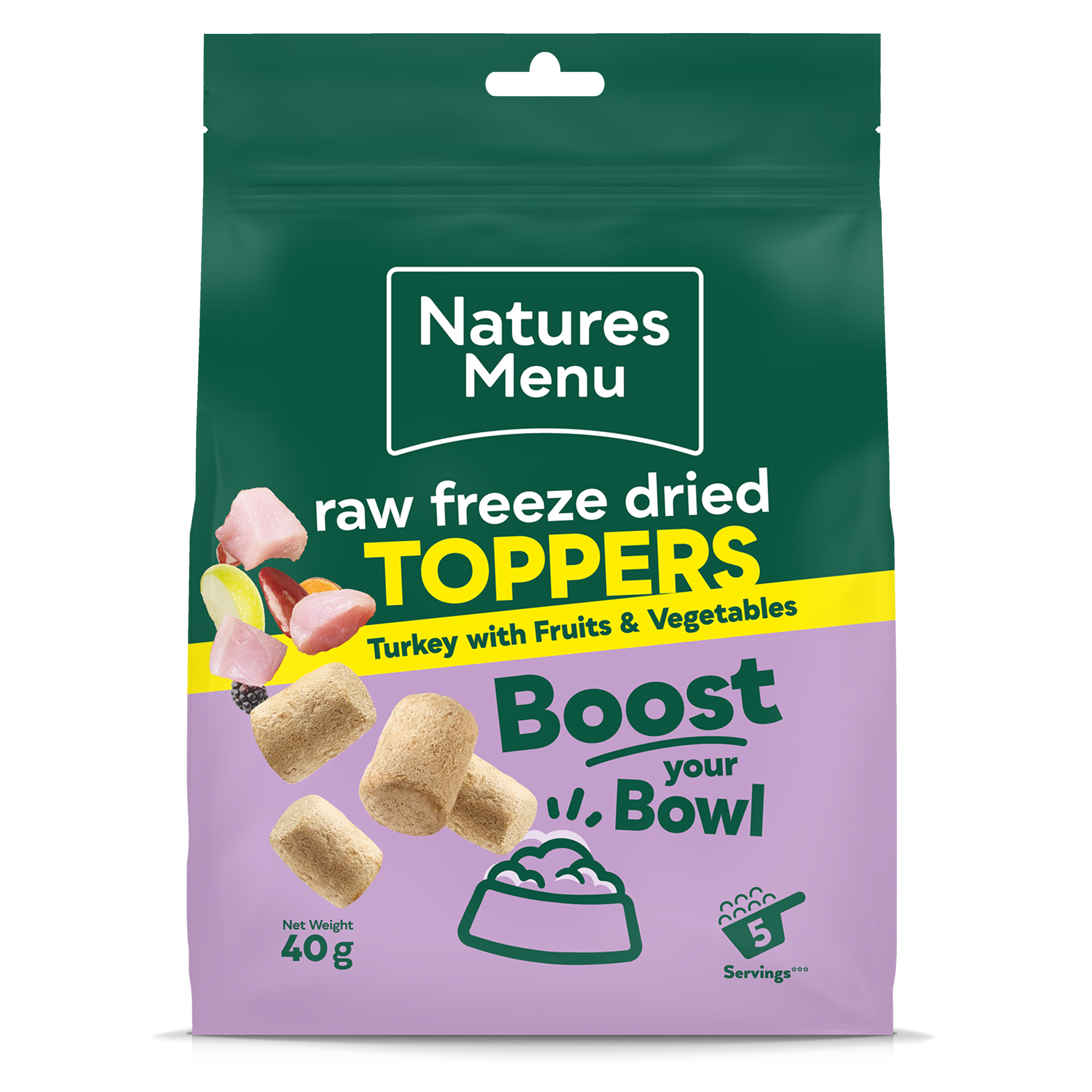 Natures Menu Freeze Dried Topper Turkey 40g