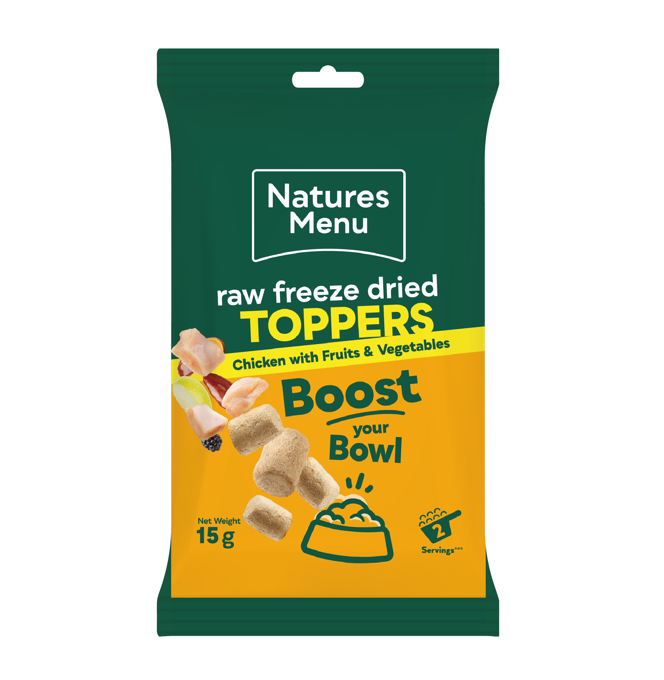 Natures Menu Freeze Dried Toppers Chicken 15g