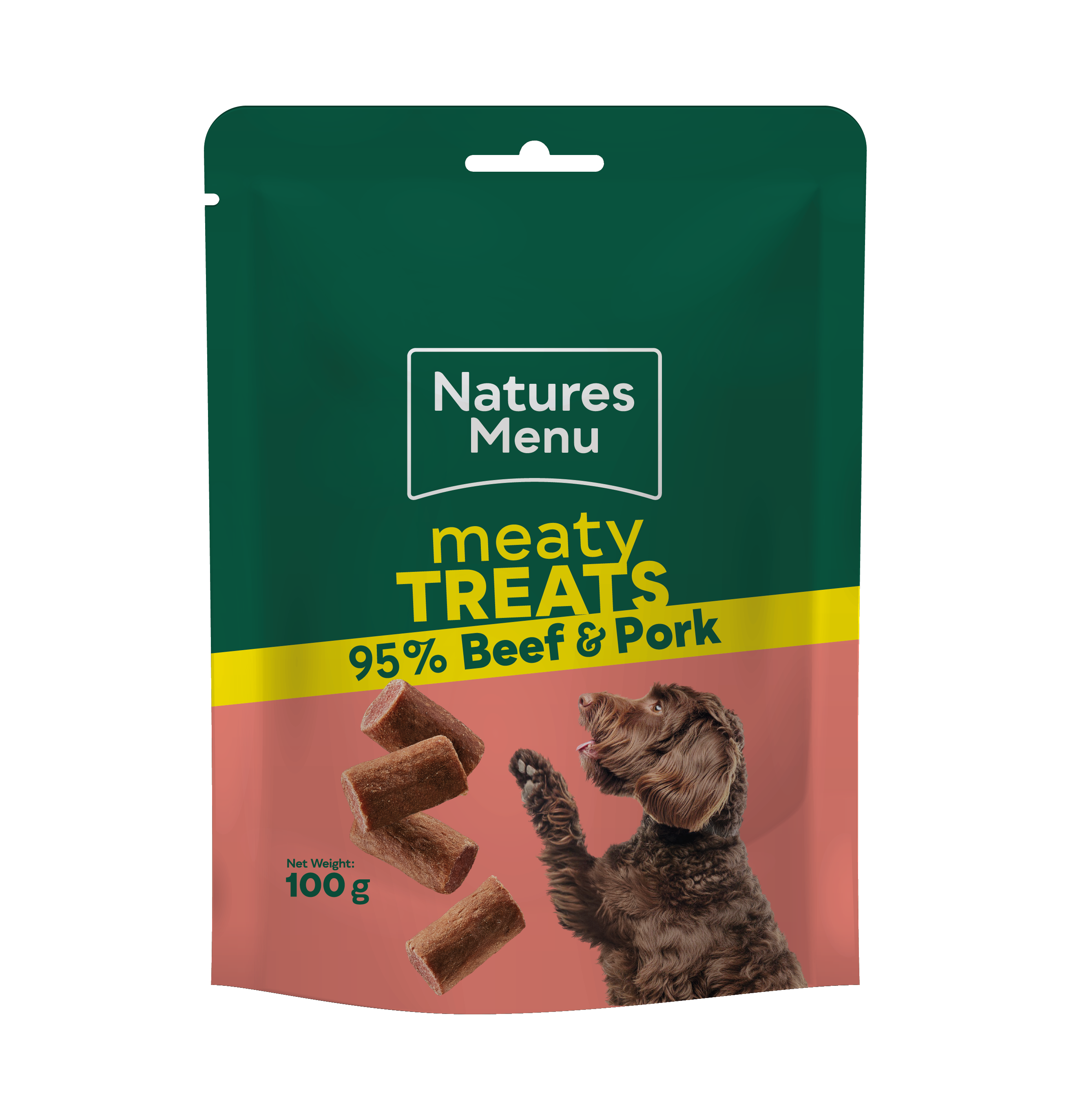Natures Menu Dog Meaty Treat Beef & Pork 100g