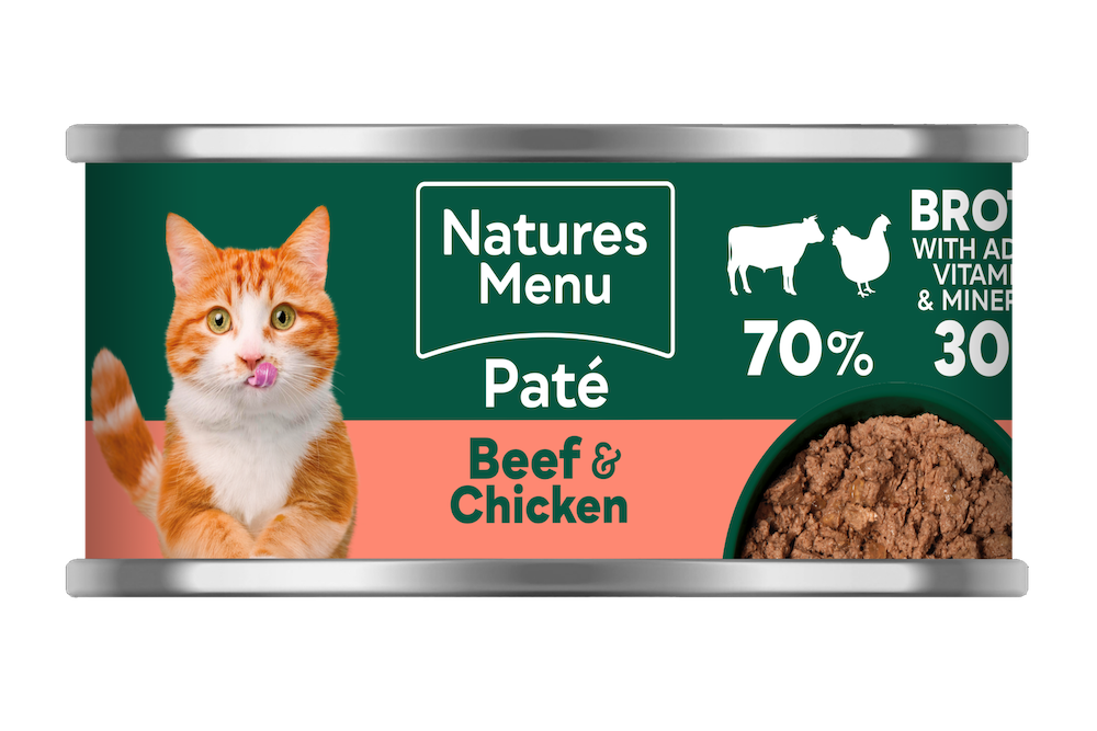 Natures Menu Especially for Cats Beef & Chicken – 85g Can, Wet Cat Food