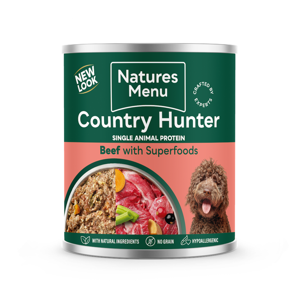 Natures Menu Country Hunter Dog Can Beef 600g