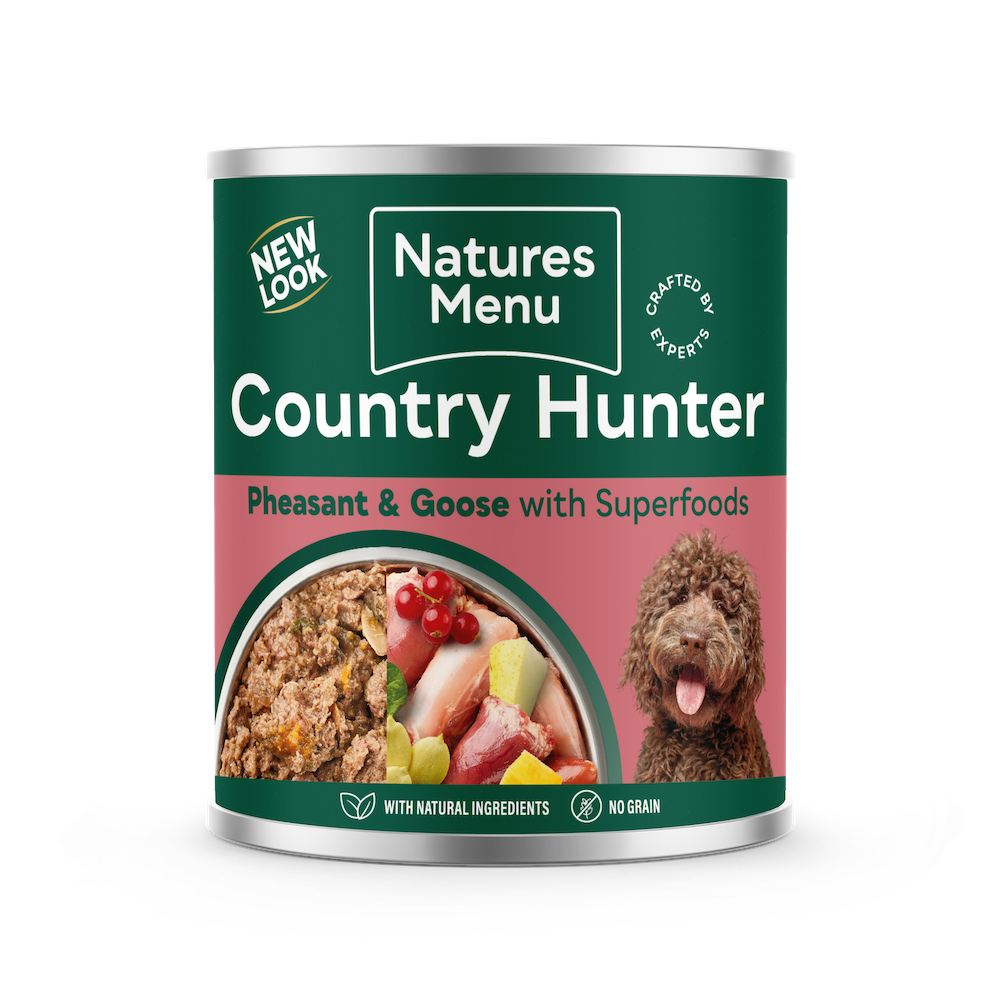 Natures Menu Country Hunter Pheasant & Goose wet dog food, 600g can