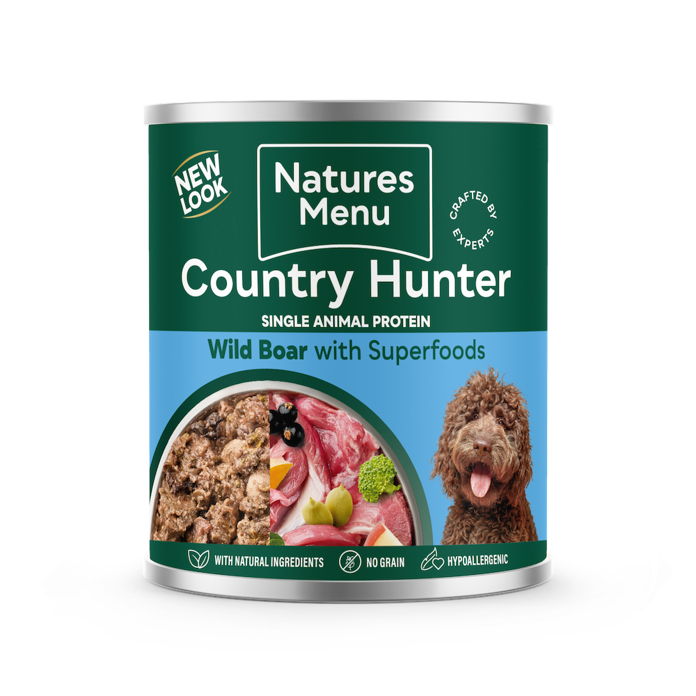 Natures Menu Country Hunter Dog Can Wild Boar & Blackcurrant